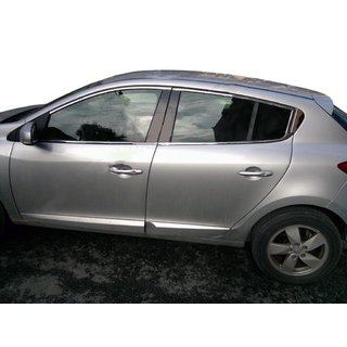 Upper window trim (HB, 6 pcs, stainless steel) Renault Megane III 2009-2016 photo 1
