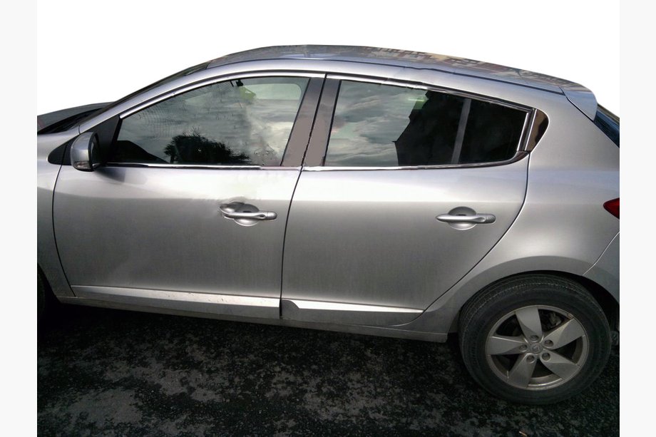 Renault Megane III 2009-2016 Upper window trim (HB, 6 pcs, stainless steel) Image