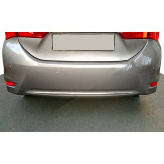 Rear bumper trim stainless steel Toyota Corolla 2013-2019 photo 1