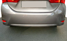 Toyota Corolla 2013-2019 Rear bumper trim stainless steel photo 1