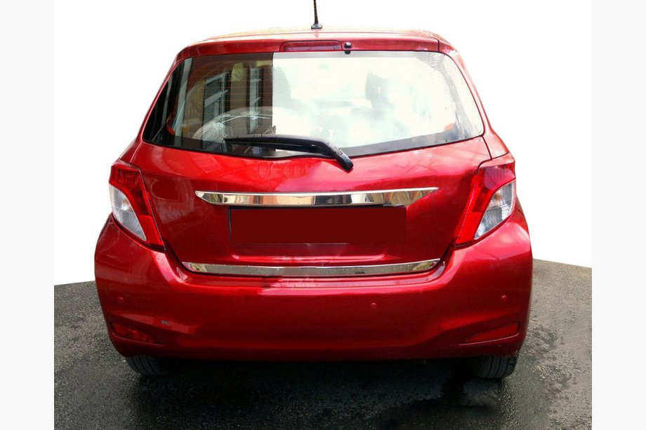 Toyota Yaris 2010-2020 Trunk trim stainless steel Image