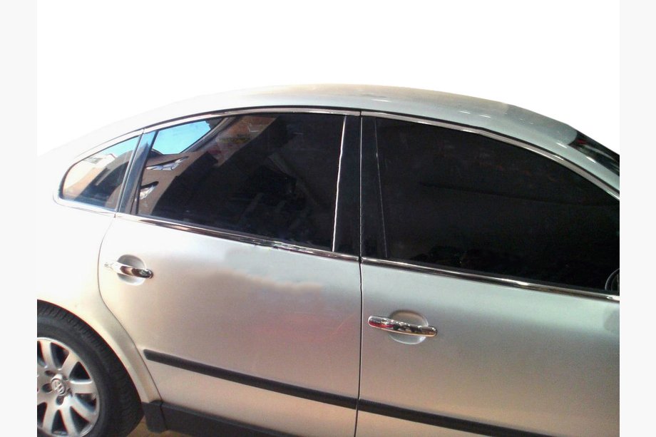 Volkswagen Passat B5 1997-2005 Upper Door Trim Cover (6 pcs, Stainless Steel) Photo 1
