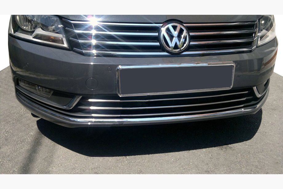 Volkswagen Passat B7 2012-2015 Bumper Grille Trim Covers (Stainless Steel) Image