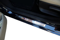 Renault Megane I 1996-2004 Wireless illuminated door sills (2 pcs, stainless steel) photo 1