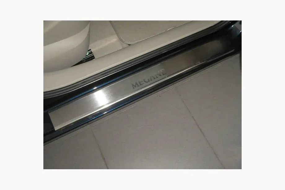 Renault Megane II 2004-2009 Door Sill Covers Nataniko (4 pcs, Stainless Steel) Image