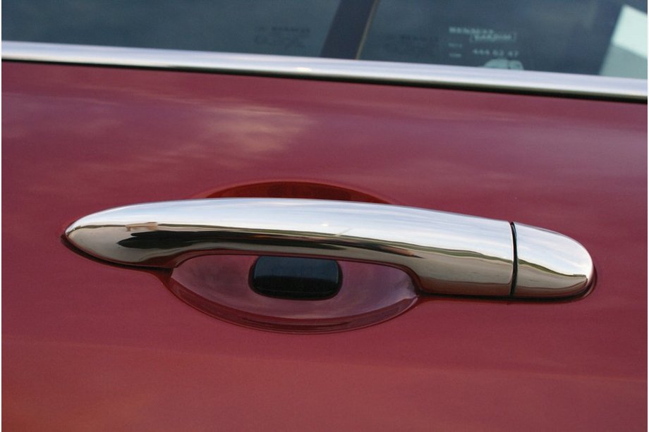 Renault Espace 2002-2014 Chrome Door Handle Covers (4 pcs, Stainless Steel) Carmos - Turkish Stainless Steel Image
