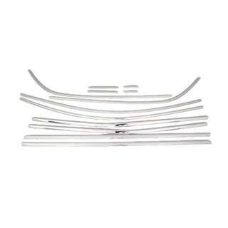 Full Window Trim Set (HB, 12 pcs, Stainless Steel) Renault Megane IV 2016-2025 photo 2