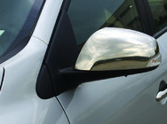 Renault Fluence 2009-2016 Mirror Covers (2 pcs, Stainless Steel) Carmos - Turkish Stainless Steel photo 2