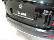 Skoda Octavia II A5 2010-2013 Rear bumper protector Nataniko (stainless steel) Wagon photo 2