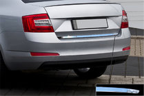 Skoda Octavia III A7 2013-2019 Trunk trim stainless steel OmsaLine - Italian Stainless Steel photo 1
