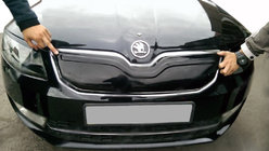 Skoda Octavia III A7 2013-2019 Winter grille cover (2013-2017) glossy photo 3