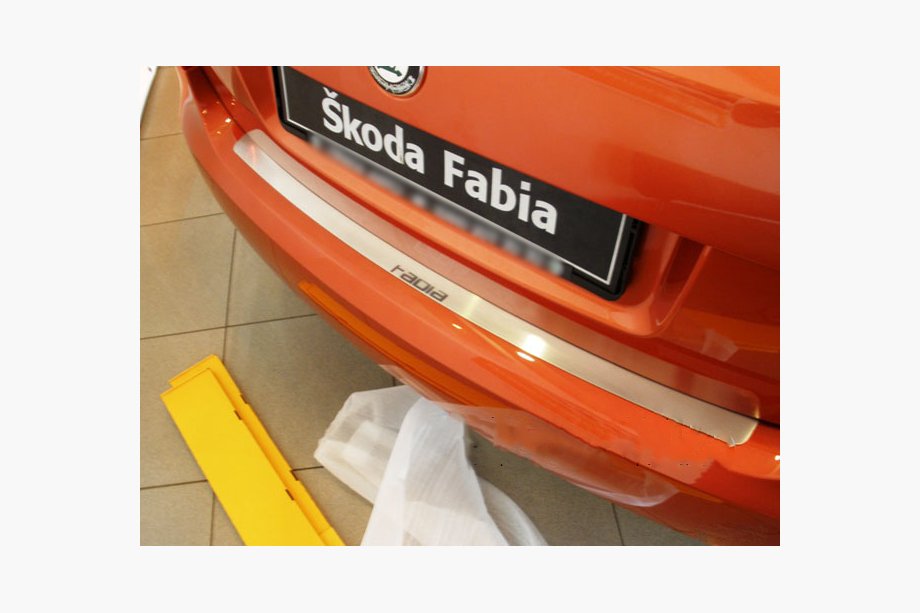 Skoda Fabia 2000-2007 Rear Bumper Protector Nataniko (Stainless Steel) Image
