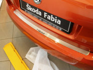 Skoda Fabia 2000-2007 Rear Bumper Protector Nataniko (Stainless Steel) photo 1