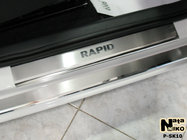 Skoda Rapid 2012-2019 Door Sill Covers Nataniko (8 pcs, Stainless Steel) photo 2