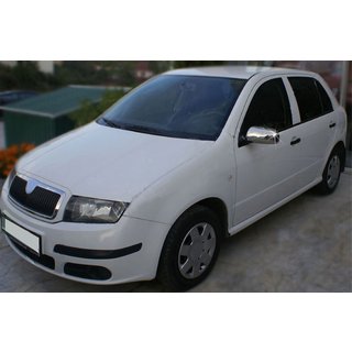 Mirror Covers 2006↗ (2 pcs, Stainless Steel) Skoda Fabia 2000-2007 photo 4