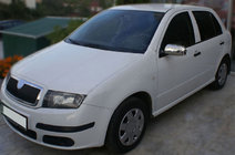 Skoda Fabia 2000-2007 Mirror Covers 2006↗ (2 pcs, Stainless Steel) photo 4