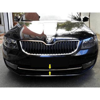 Stainless Steel Front Bumper Protector 13-17 Skoda Octavia III A7 2013-2019 photo 2
