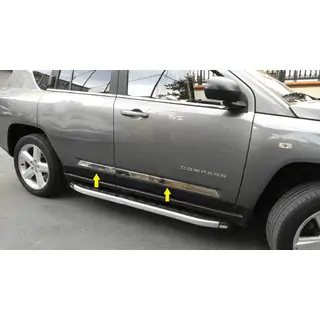 Titiz Stainless Steel Door Moulding Jeep Compass 2006-2016 photo 1