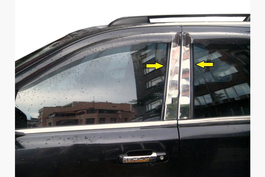Fiat Fullback 2016- Stainless Steel Door Pillar Trim (6 pcs) Image