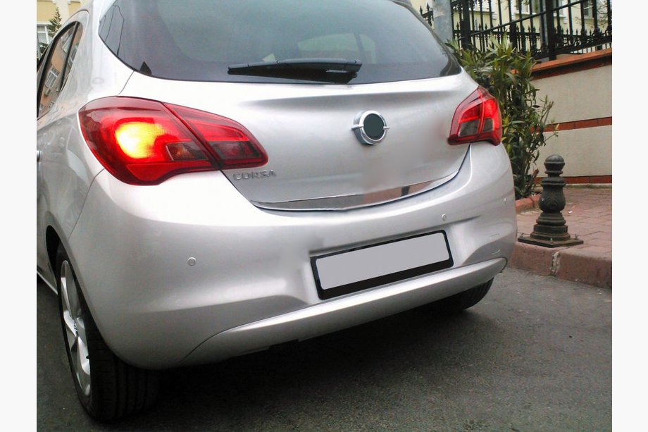 Opel Corsa E 2015-2019 Trunk trim stainless steel Image