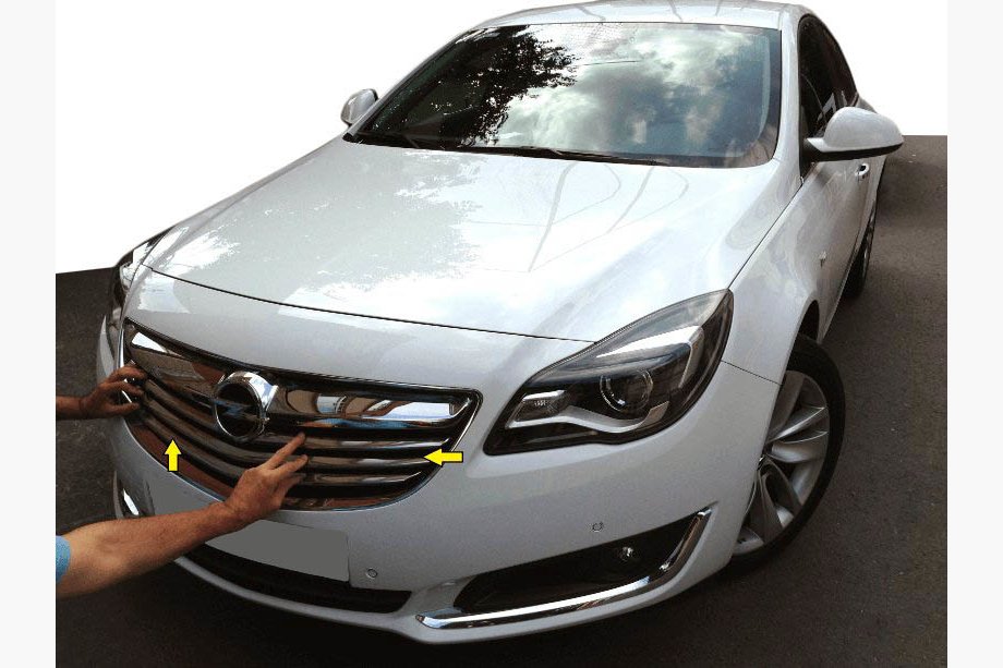 Opel Insignia 2008-2017 Chrome Grille Covers (Stainless Steel) Image