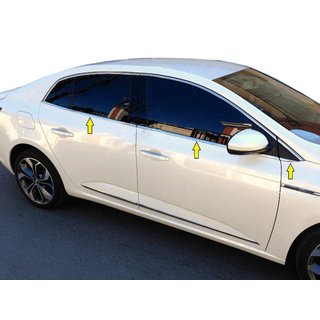 Window lower trim stainless steel 6pcs Sedan Renault Megane IV 2016-2025 photo 1