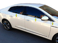 Renault Megane IV 2016-2025 Window lower trim stainless steel 6pcs Sedan photo 1