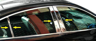 Opel Insignia 2017-2022 Stainless Steel Door Pillar Covers photo 4