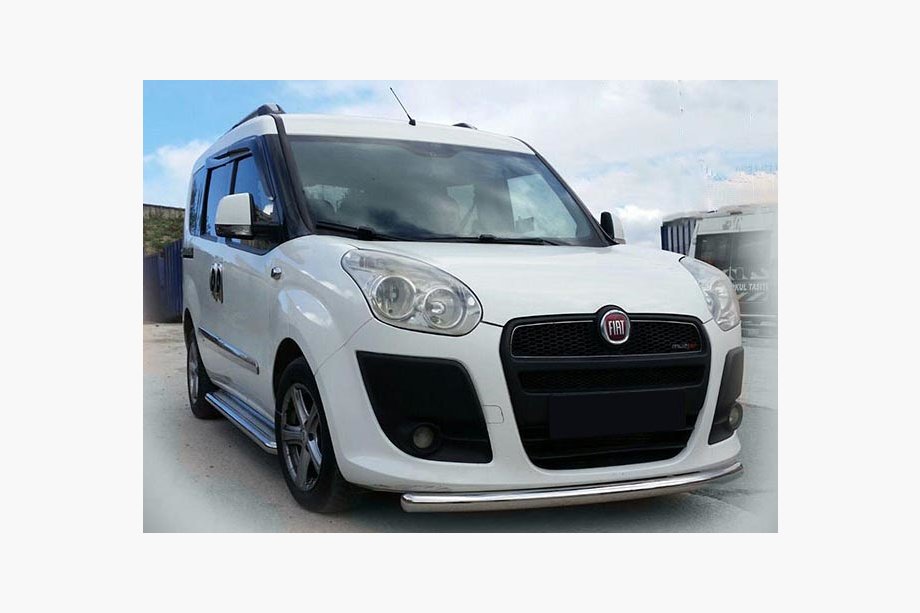 Fiat Doblo II 2010-2022 Front Bar ST008 (Stainless Steel) 2010-2015, 60 mm Image