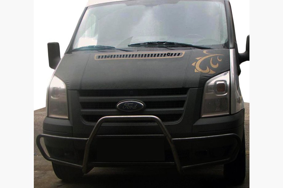 Ford Transit 2000–2014 Bull bar with side bars WT021 (2006-2014, stainless steel) Image