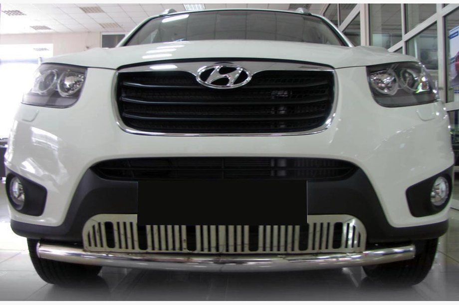 Hyundai Santa Fe 2 2006-2012 Front Bar ST008-Special (Stainless Steel) Image