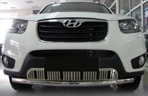 Hyundai Santa Fe 2 2006-2012 Front Bar ST008-Special (Stainless Steel) photo 1