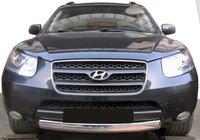 Hyundai Santa Fe 2 2006-2012 Front Bar ST008-Oval (Stainless Steel) photo 1