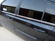 Renault Megane II 2004-2009 Exterior window trim stainless steel (4 pcs) photo 1