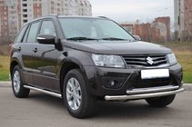 Suzuki Grand Vitara 2005-2017 Front Double Bar 60/42mm Stainless Steel photo 3