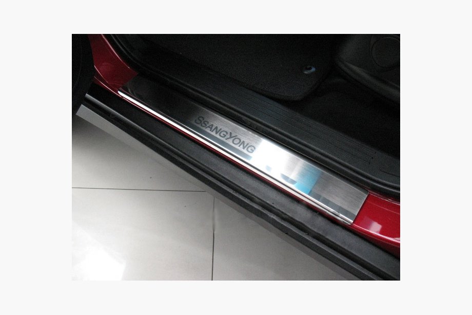 SsangYong Korando 2010-2019 Door Sill Covers Nataniko (4 pcs, Stainless Steel) Image