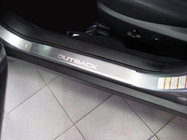 Subaru Outback 2009-2014 Natanika Premium Stainless Steel Door Sill Protectors (2 pcs) photo 1