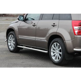 Side Bars BB001 (2 pcs, stainless steel) Suzuki Grand Vitara 2005-2017 photo 1