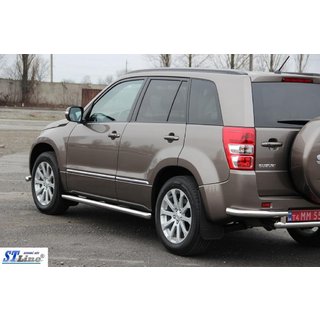 Side Bars BB001 (2 pcs, stainless steel) Suzuki Grand Vitara 2005-2017 photo 2