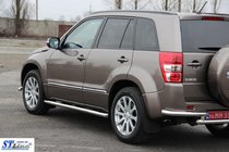 Suzuki Grand Vitara 2005-2017 Side Bars BB001 (2 pcs, stainless steel) photo 2