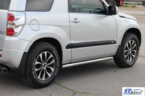 Suzuki Grand Vitara 2005-2017 Side Bars BB001 (2 pcs, stainless steel) photo 6