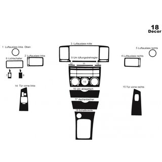 Dashboard Trim Covers (2002-2004) Toyota Corolla 2002-2007 photo 2