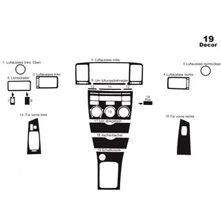 Dashboard Trim Covers (2004-2007) Toyota Corolla 2002-2007 photo 3