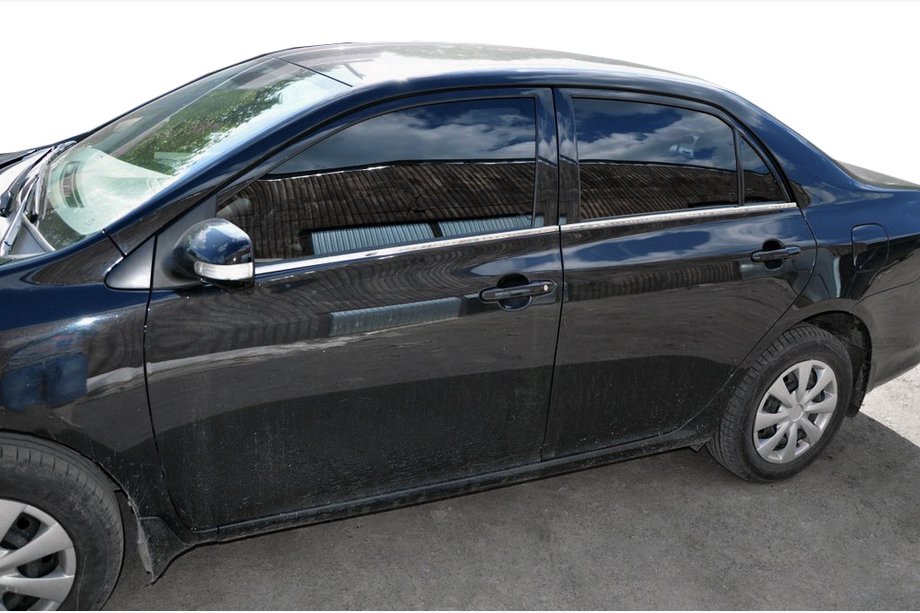 Toyota Corolla 2007-2013 Exterior window trim stainless steel (4 pcs) Carmos - Turkish Stainless Steel Image