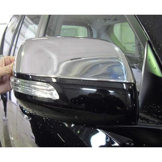 Mirror Covers (2 pcs, Stainless Steel) Toyota Land Cruiser Prado 150 2009-2023 photo 2