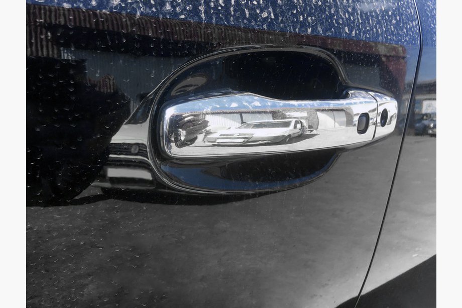 Toyota Land Cruiser 200 2007-2021 Chrome Door Handle Covers 2008-2015 (4 pcs, Stainless Steel) 4 slots for button, OmsaLine - Italian stainless steel Image