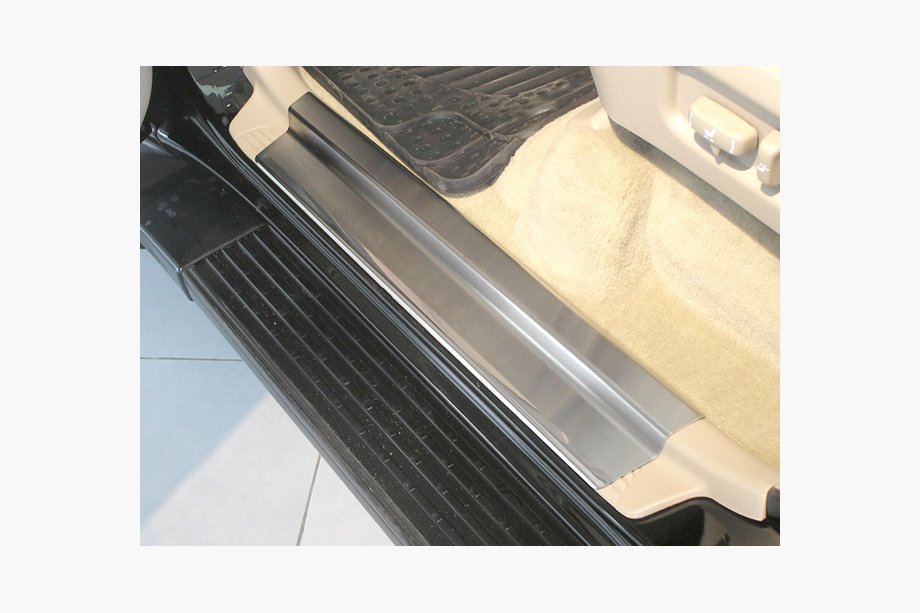 Toyota Land Cruiser 100 1998-2007 Natanika Premium Door Sill Protectors (4 pcs, Stainless Steel) Image