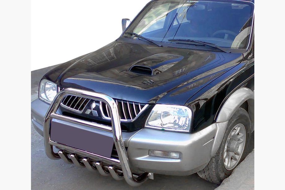 Mitsubishi L200 1996-2006 Bull Bar QT007 (Stainless Steel) Image