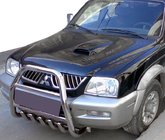 Mitsubishi L200 1996-2006 Bull Bar QT007 (Stainless Steel) photo 1