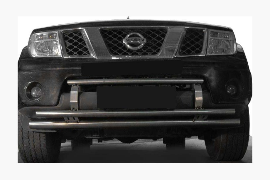 Nissan Navara 2006-2015 Front bumper guard ST0014-3 (stainless steel) Image